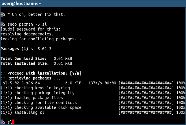 A screenshot of <tty-player> in action